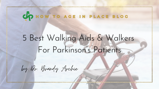 5 Best Walking Aids & Walkers For Parkinson’s Patients cover page on AskSAMIE.com