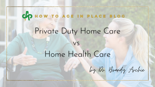 Private Duty Home Care vs Home Health Care cover page on AskSAMIE.com