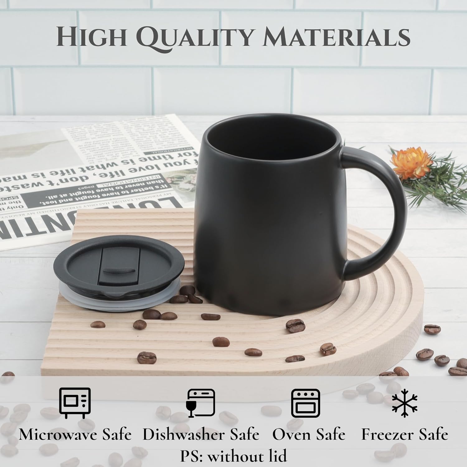 Wide Mug Easy Sip Cup materials and compatibility with microwave and dishwashers from AskSAMIE