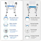 Bariatric Shower Chair with Back by AskSAMIE comparison with others