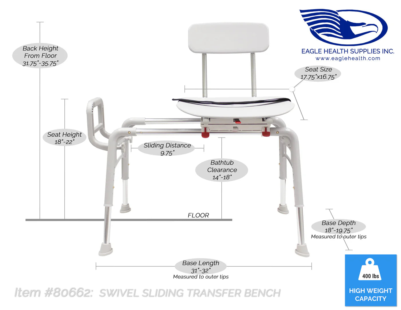 Swivel & Sliding Transfer Bench