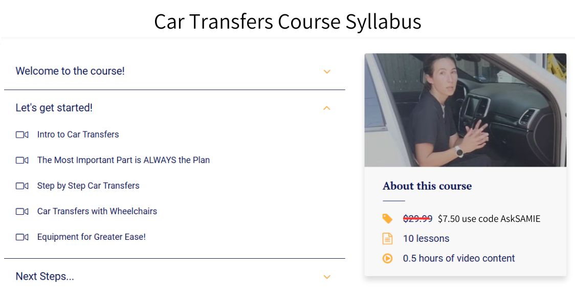 Video Training: Car transfers