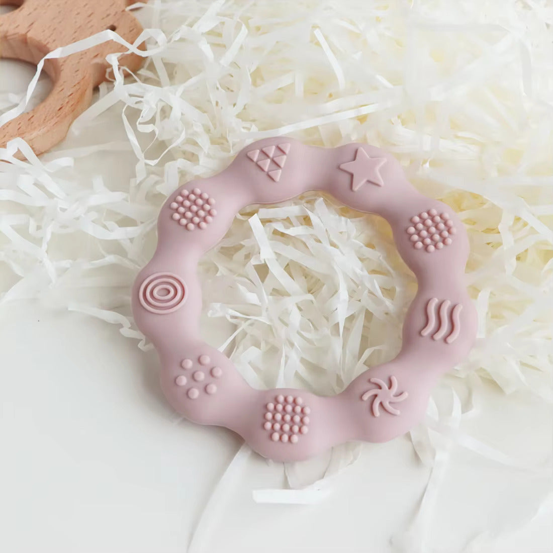 Sensory Chew Toy blush pink from AskSAMIE