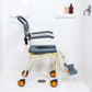 Roll-In shower chair inside shower from AskSAMIE