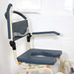 Roll-In shower chair displaying arm swing from AskSAMIE