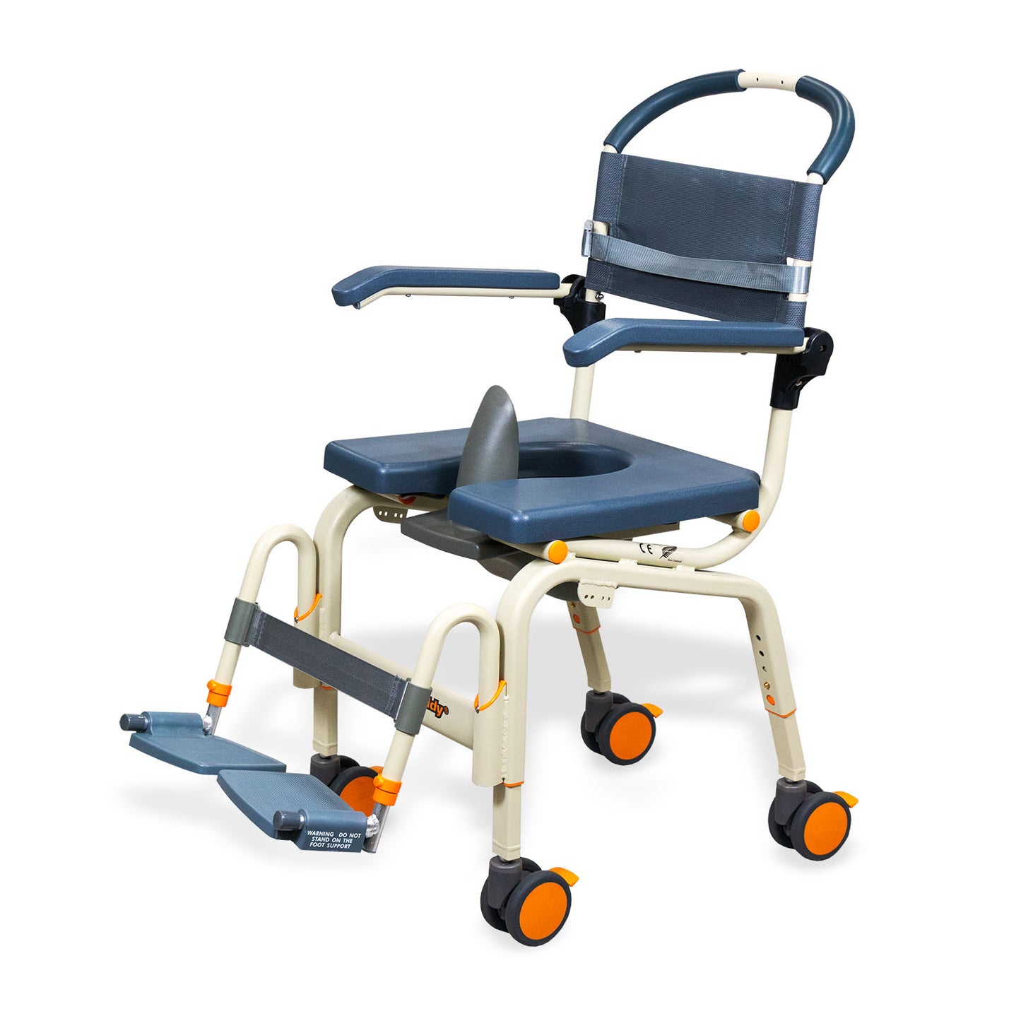 Roll-In shower chair side from AskSAMIE