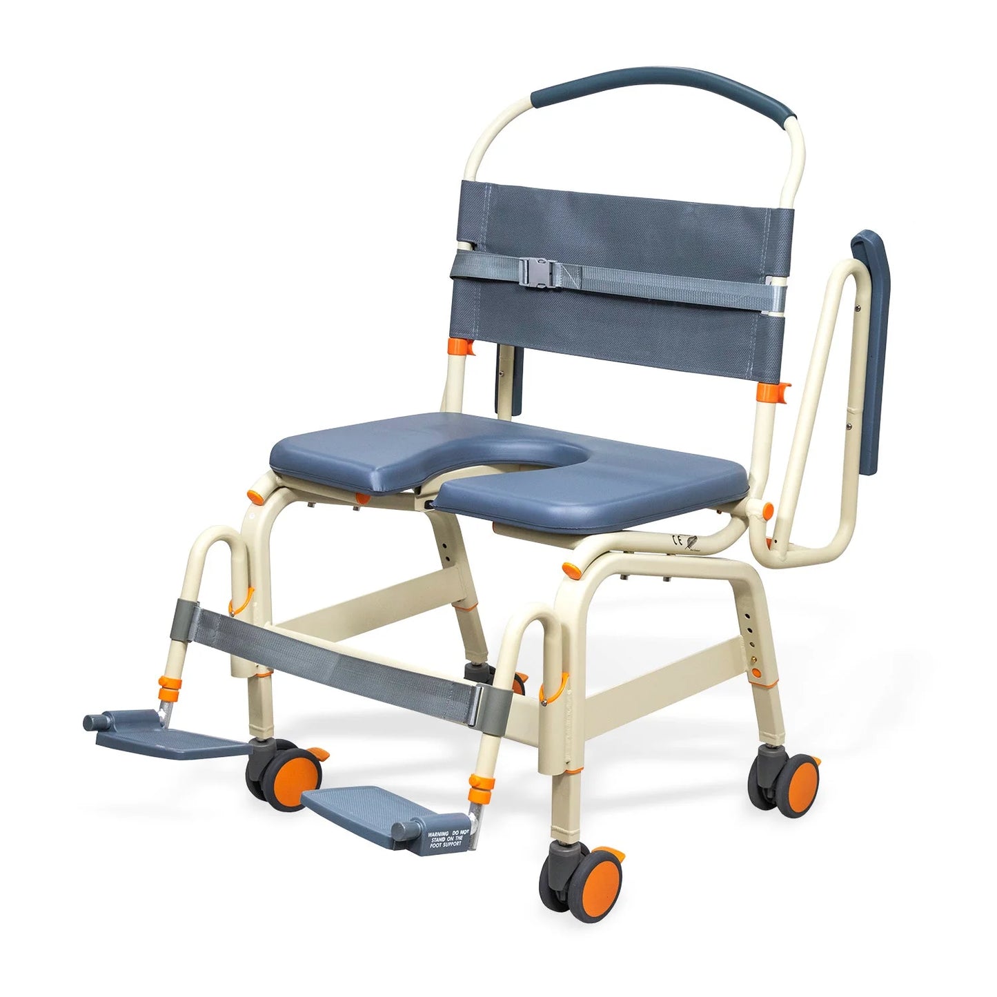 Roll-In shower chair 26 inch wide with both armswing from AskSAMIE