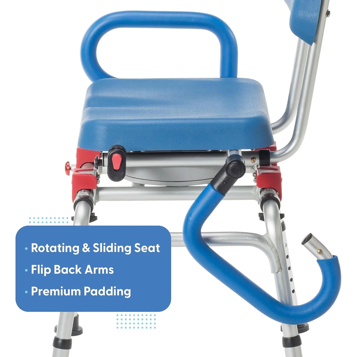 Swivel & Sliding Transfer Bench w/ Arm Rests