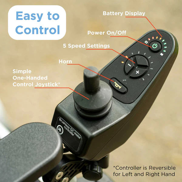 Zoomer - Lightweight Folding Power Wheelchair controller instructions from AskSAMIE