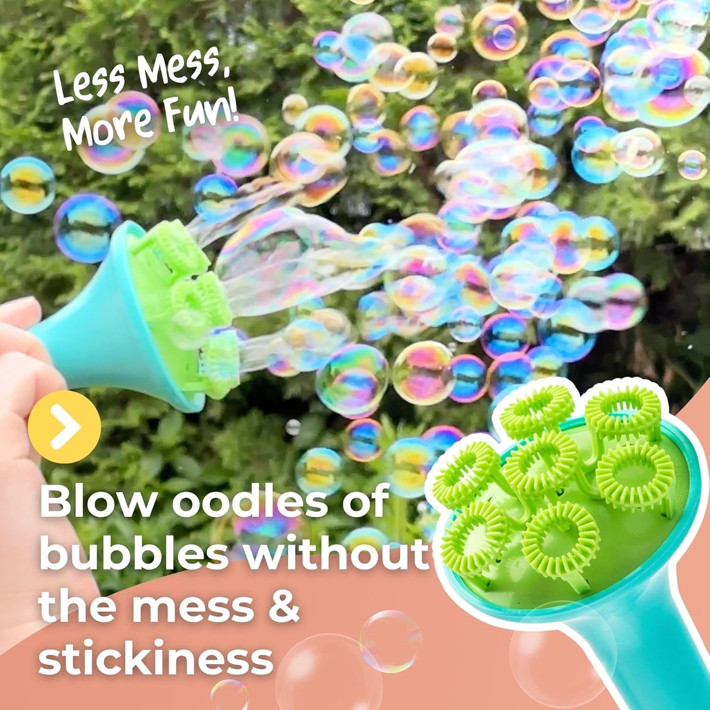 Bubble Blower being used to blow bubbles from AskSAMIE