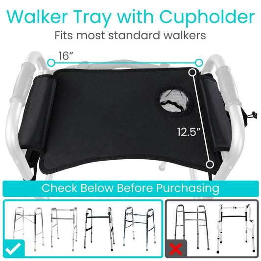 Walker Tray With Pockets from AskSAMIE