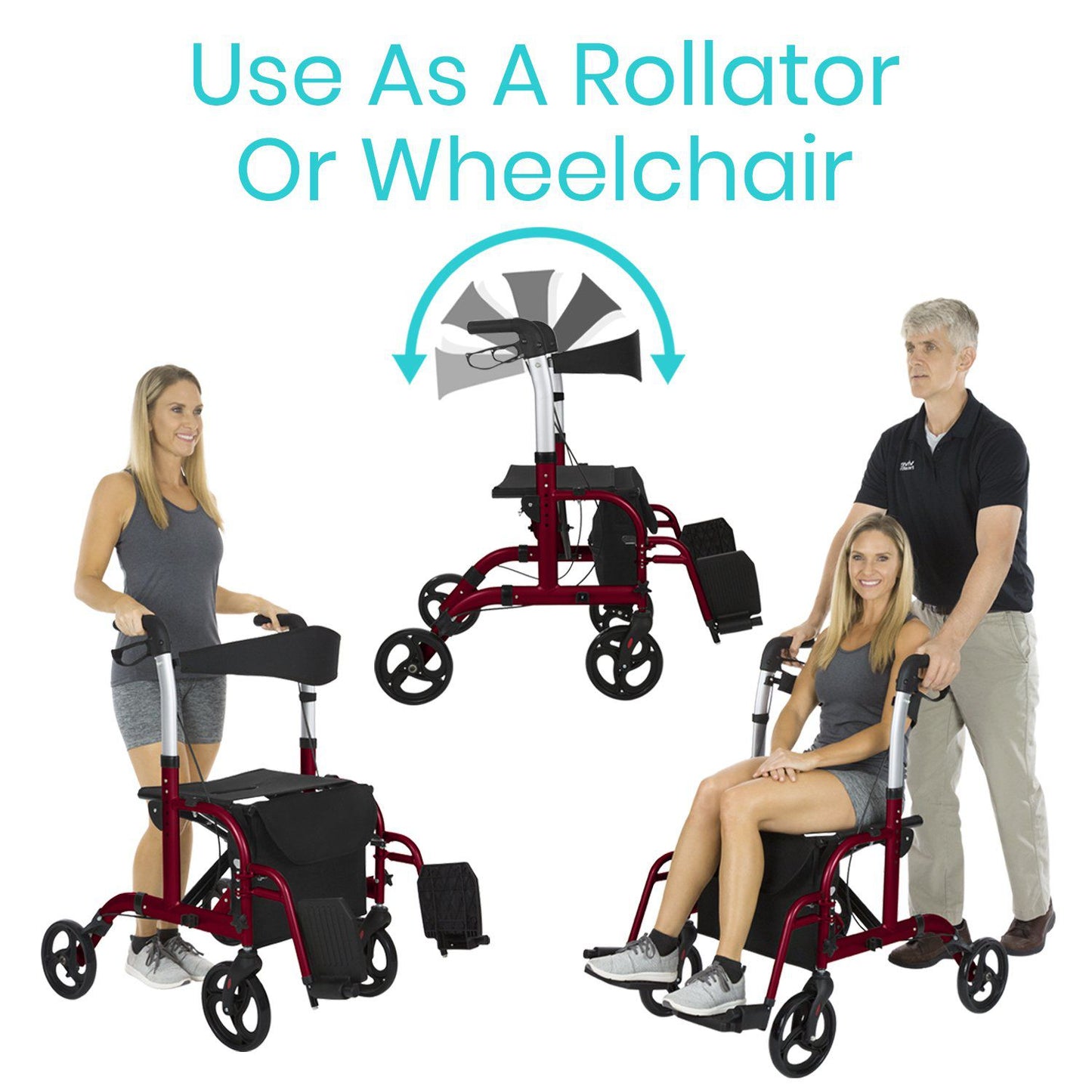 Wheelchair Rollator Combo