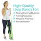 Loop Resistance Band being stretched from feet up from AskSAMIE