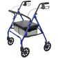 Bariatric Rollator with 8" Wheels Blue from AskSAMIE