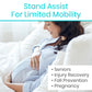 Bed Side Rail For Adjustable Beds For Seniors provides stand assist for those with limited mobility by AskSAMIE