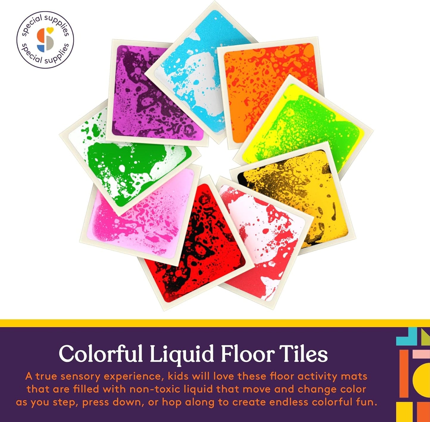 Colors of Sensory Liquid Floor Tiles from AskSAMIE