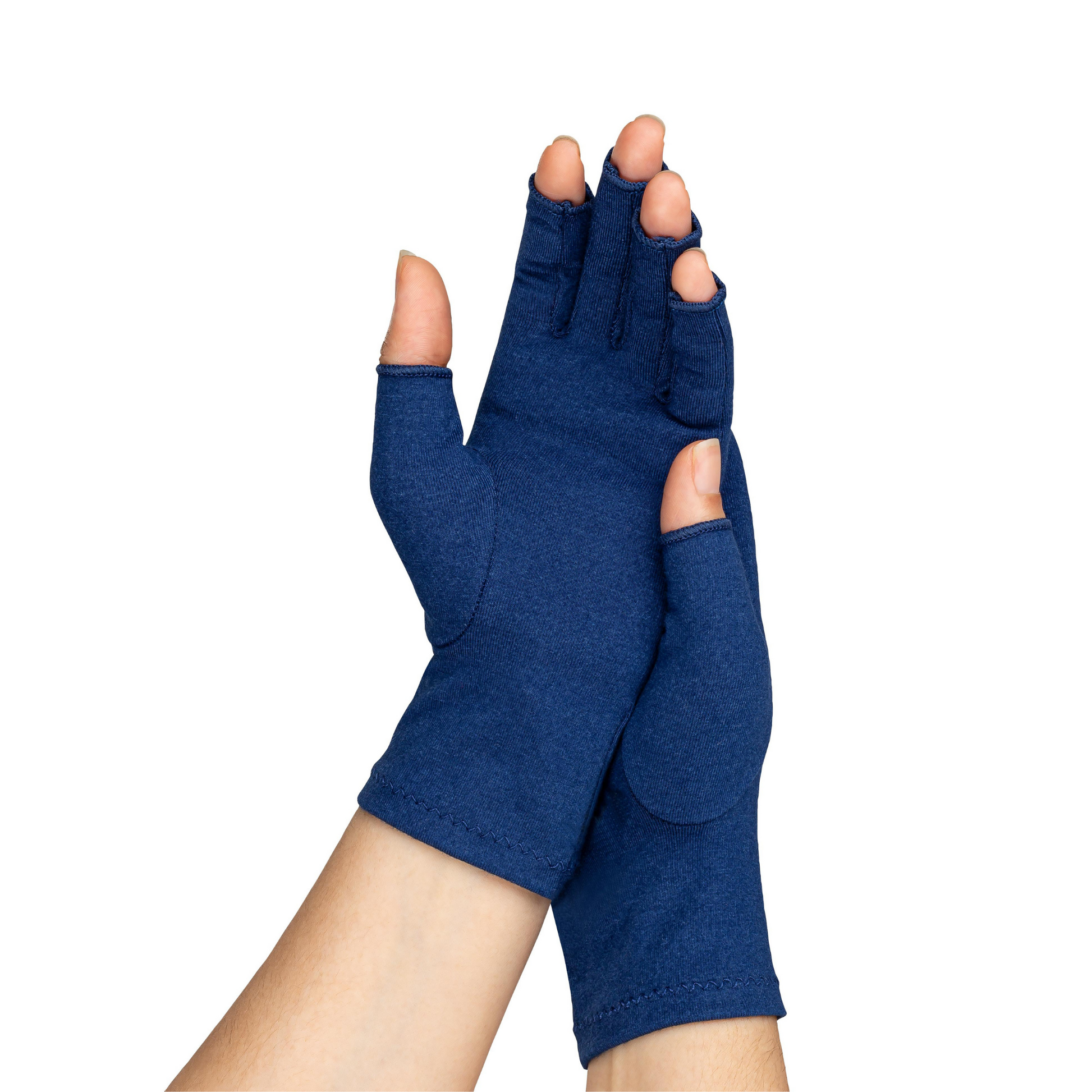 Compression Gloves by Grace & Able from AskSAMIE Blue in 2 hands