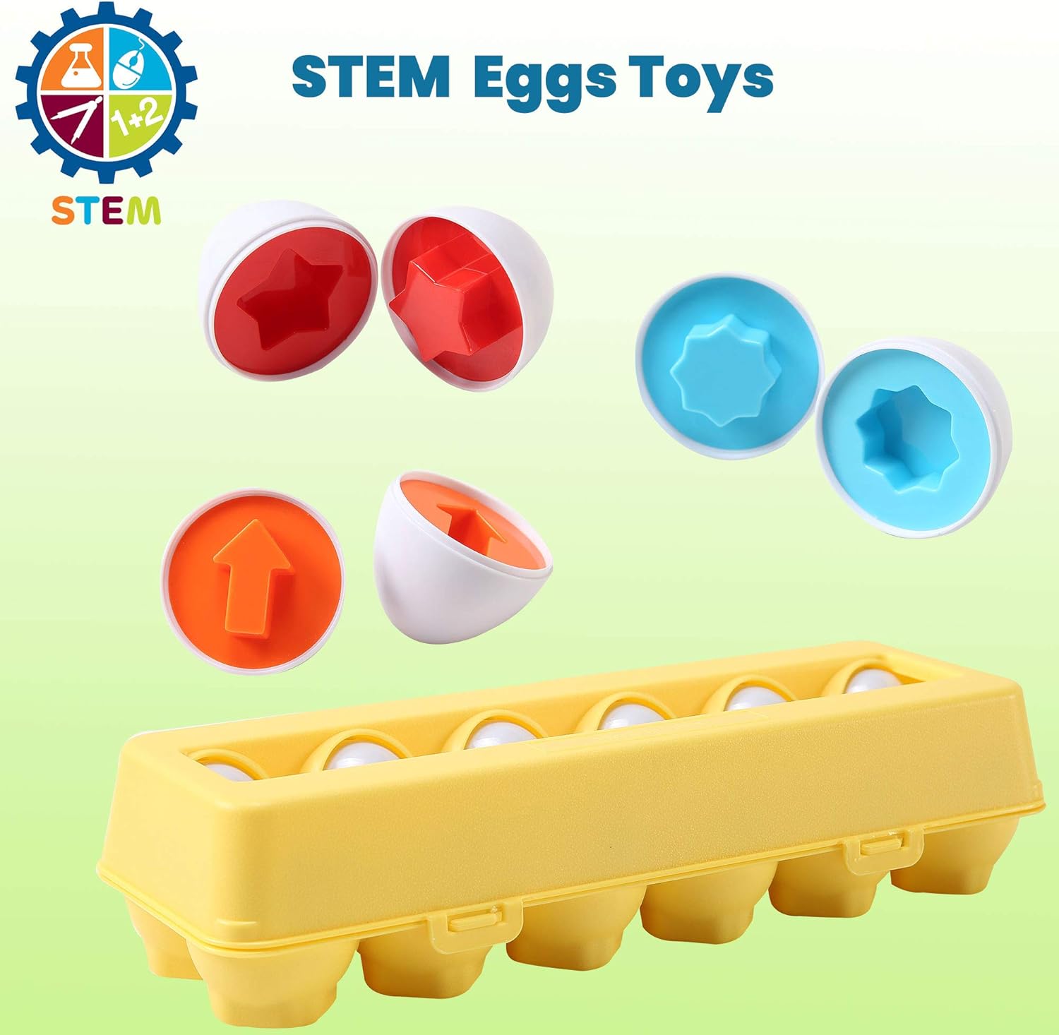 Matching Eggs as STEM toys from AskSAMIE