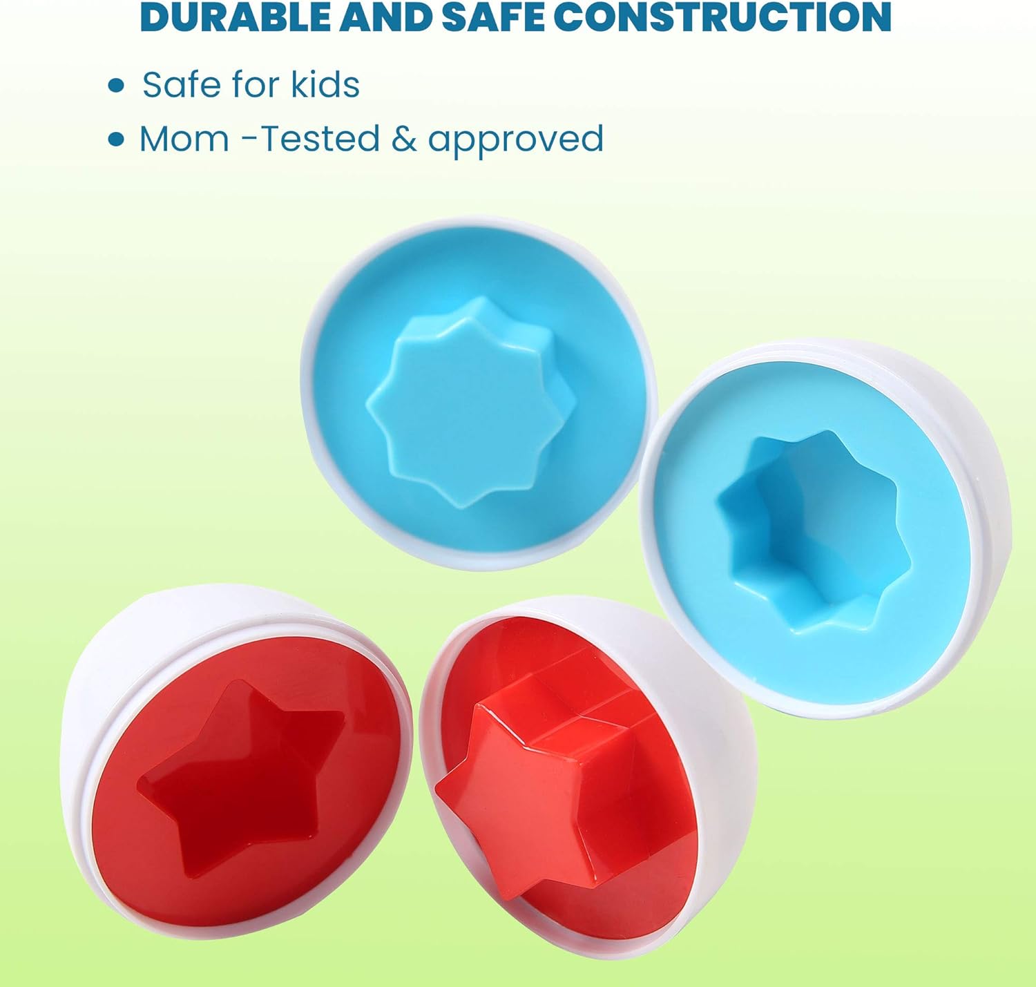 Matching Eggs made of durable material safe for kids from AskSAMIE
