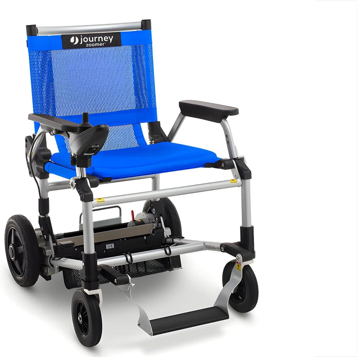 Zoomer - Lightweight Folding Power Wheelchair Blue from AskSAMIE