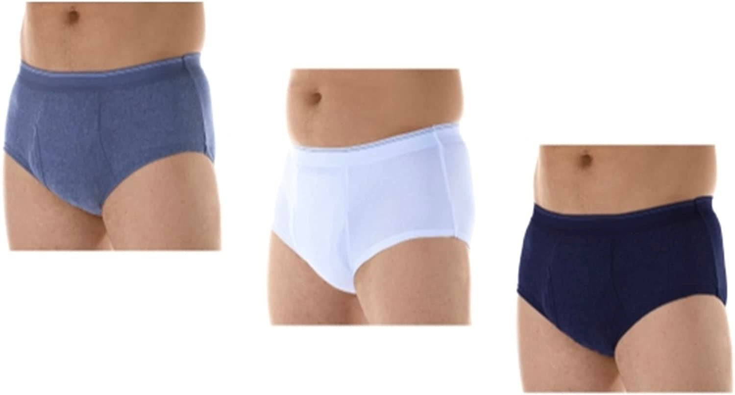 Reusable Incontinence Briefs for Men - Leak-Proof Washable Underwear